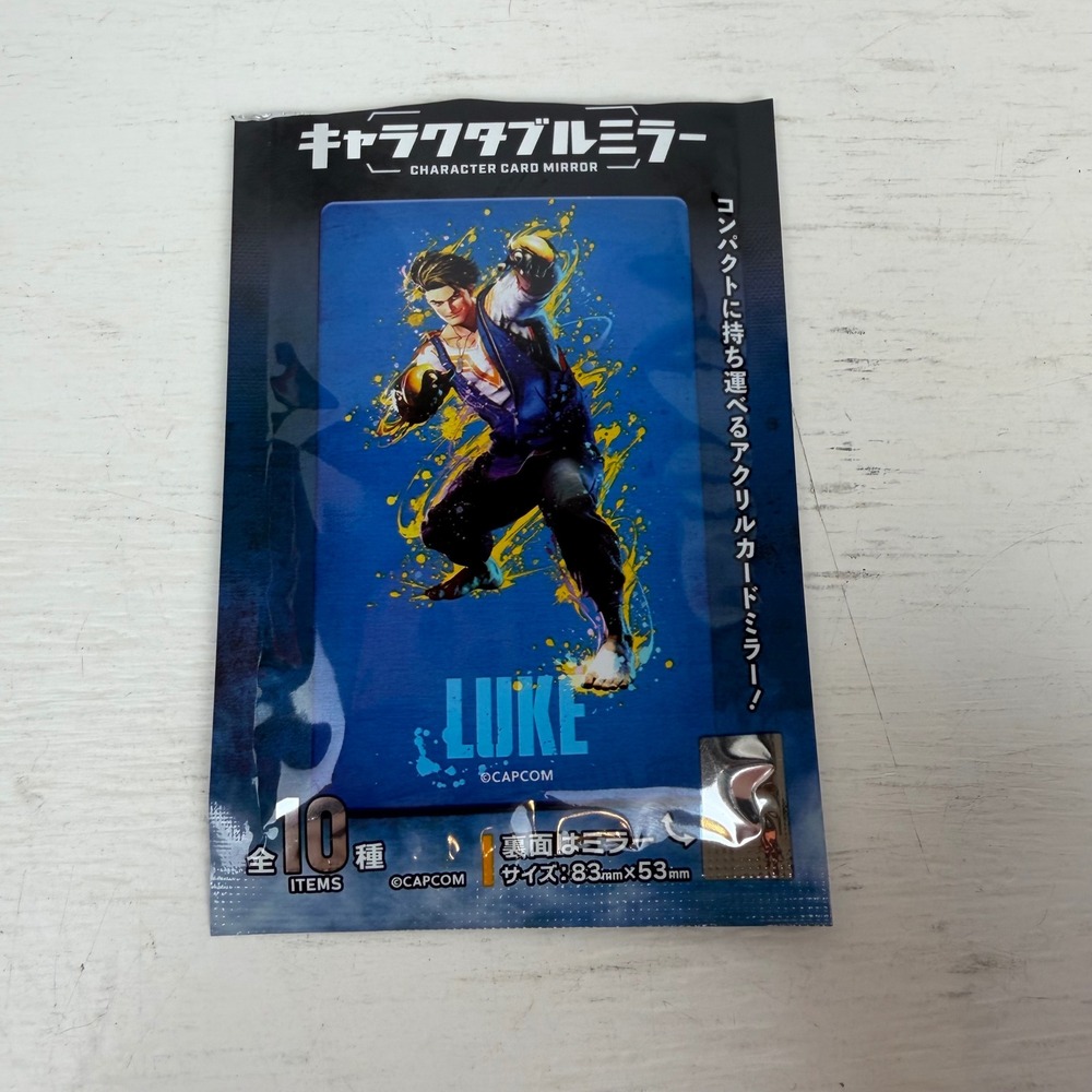 Street Fighter Guile Character Card Mirror F-Toys Capcom Collectible Green